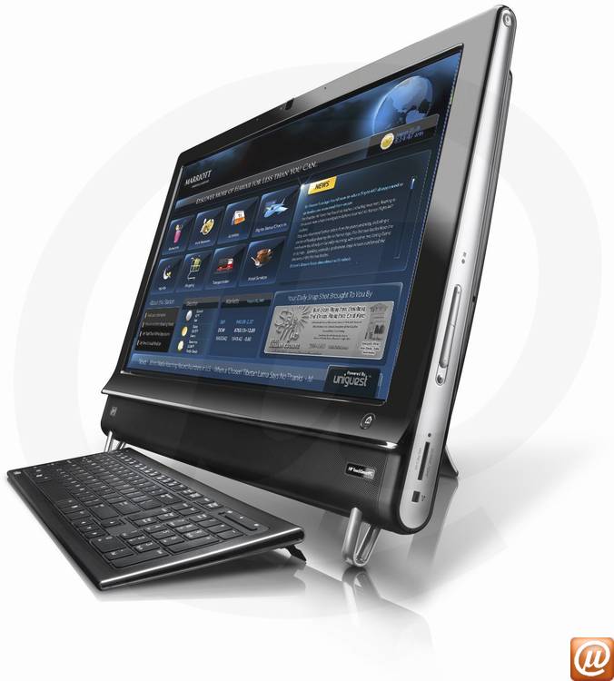 LE609LA - Desktop-PC All-in-One com tela de toque Business TouchSmart HP 9100 Intel Core 2 Duo T6570 (2.10GHz) 2GB 500GB DVD-RW Windows 7 Professional